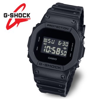 지샥 [지샥정품] G-SHOCK 지샥 스퀘어 매트블랙 DW-5600UBB-1DR 전자 방수 군인시계