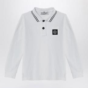 White cotton polo shirt 811620748XH_STONEV1001_6212 White  [관부가세포함]