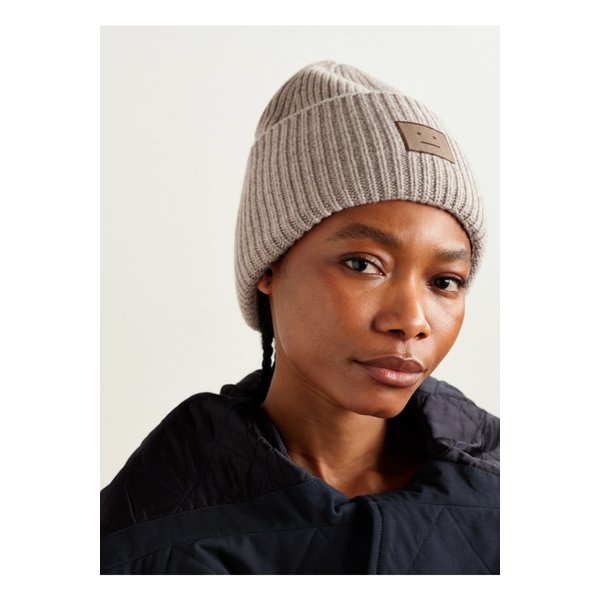 아플리케 골지 울 야크 혼방 비니 토프 46376663162899046