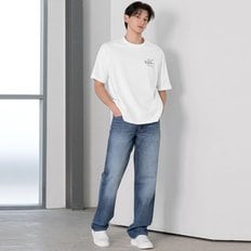 남성 90s 스트레이트핏 미드블루 37.5 기능성 데님(4LB760G)