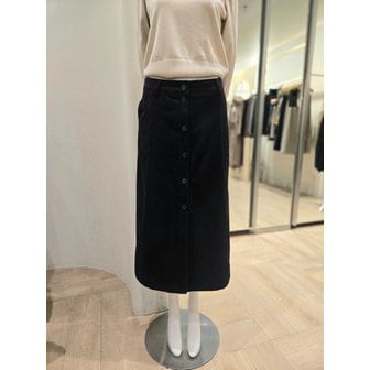 플라스틱아일랜드 [부산점] 코듀로이 앞오픈 A라인스커트(PR4WS661)