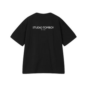 톰보이 로고 오버핏 티셔츠91M3222420블랙