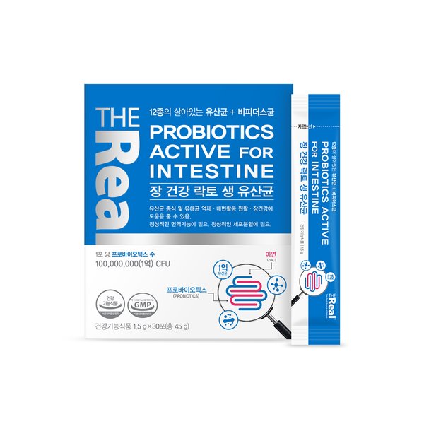 장 건강 락토 생 유산균 [1.5g x 30포] x 1박스 1개월분