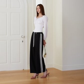 에고이스트 [시흥점] 여성 배색 밴딩 와이드 팬츠(ES2OPT52)