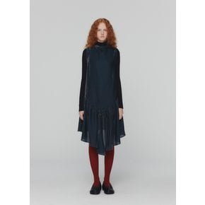 아모멘토 24FW VELVET SHIRRING CHAIR DRESS