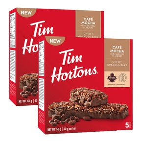 Tim Hortons 팀 홀튼 카페모카 그래놀라 바 피넛프리 5개 2팩