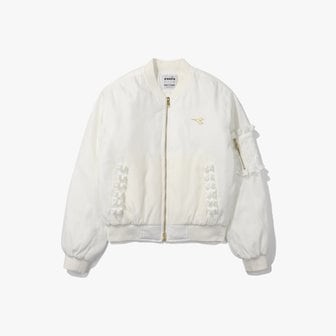 디아도라 [공식스토어] 크로스코트 봄버자켓 우먼 OFF WHITE