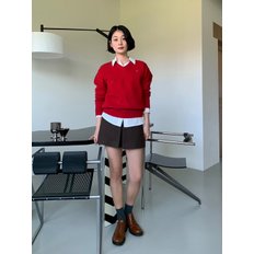 카일 울 브이넥 니트_레드 / KAILE WOOL V-NECK KNIT_RED