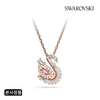 스와로브스키 [사은품 증정][본사정품/쇼핑백증정] Swan 로즈골드 톤 핑크 목걸이 5732414
