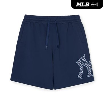 MLB [코리아공식]클래식 모노그램 빅럭스 6부 반바지 NY (Navy)