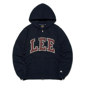 컬리지 로고 후드 집업 네이비 LE2603HZ02NA