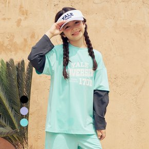 솔리드 유니버시티 아쿠아 래쉬가드 티셔츠 A5M040