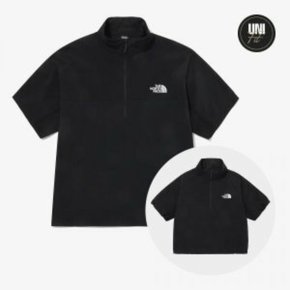 [국내정식매장] 노스페이스 티셔츠 The North Face DAY TECH S/S ZIP TEE - BLACK 집티