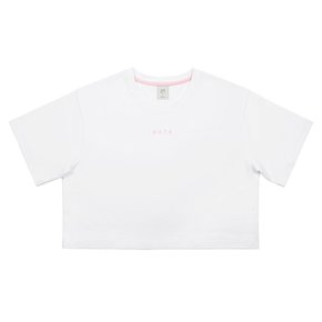 LOGO BASIC CROP T-SHIRT WHITE