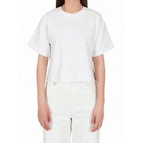 LOGO BASIC CROP T-SHIRT WHITE