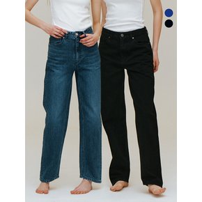 Mid-rise Loose Fit Jeans_2color