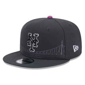 [해외] 1056781 뉴에라 모자 MLB [뉴욕 메츠] 2024 City Connect 9FIFTY Snapback Hat - Graphit