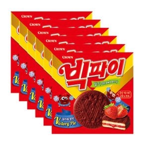 크라운 빅파이 딸기 324g x 6개