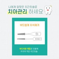 일본 고바야시 부드러운 치간칫솔 치아케어 휴대용 치실 M-L(20개)