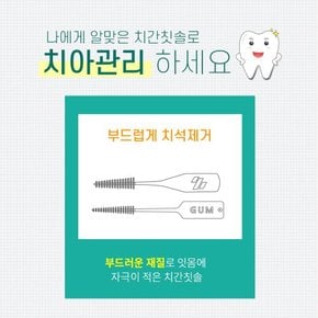 일본 고바야시 부드러운 치간칫솔 치아케어 휴대용 치실 M-L(20개)