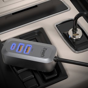 UMCH-PD100W PD 100W 미니 차량용 멀티 충전기 고속 시거잭 아이폰 갤럭시