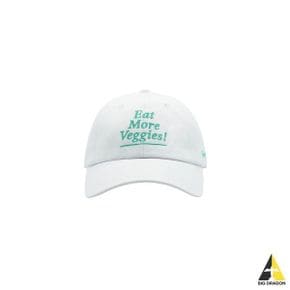 Eat More Veggies Hat - WhiteAmalfi Green (ACAW2323 48) (잇 모어 베지스 햇)