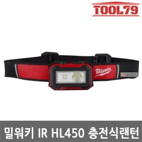 IR HL450-0 분리형 충전식 헤드랜턴 USB충전