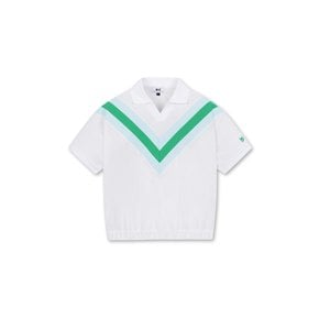 왁[WAAC]골프 (WWTCM24301LBX)여성 Color Block Rib Ice Cotton Pique SS Polo