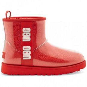 5313052 UGG Womens Classic Clear Mini Boots In Samba Red