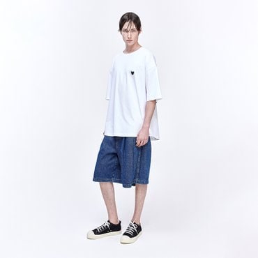 송지오 지제로 레트로 퓨처 티셔츠 화이트 SH3TS801WH