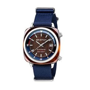 독일 브리스톤 시계 BRISTON Clubmaster Diver Yachting Acetate HMS Automatic Navy Blue Belt