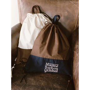 MFG X JS LOGO GYM SACK_BROWN