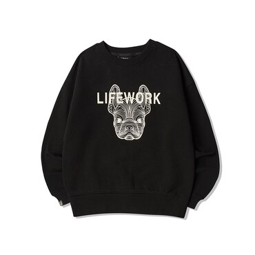 라이프워크 키즈) 배리어스 라독 맨투맨 LW225MT595 BLACK