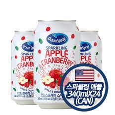 스파클링 애플 크랜베리 캔  OceanSpray 340mlX24(CAN)