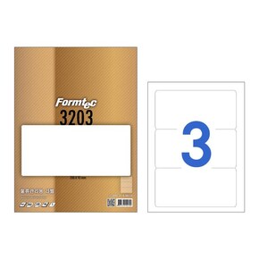 한국폼텍 물류관리용 라벨 100매 3pcs LS-3203
