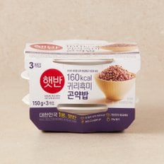 CJ 햇반 귀리흑미곤약밥 150G*3