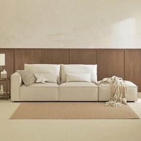 [비밀혜택가]캄포패밀리 4인소파 오픈형_아이보리 (좌우 택1)