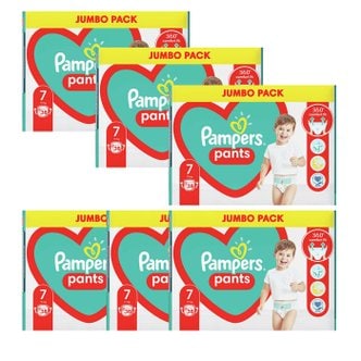 팸퍼스 [3세트]유럽산 베이비드라이 기저귀  팬티 3 4 5 6 7 단계 pampers 바우처 팬티7단계