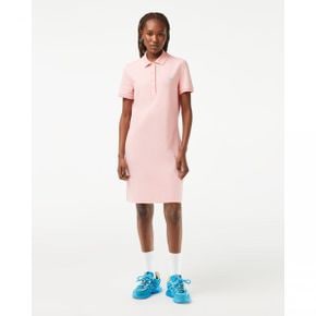 4179346 Lacoste Cotton Pique Polo Dress - WATERLILY