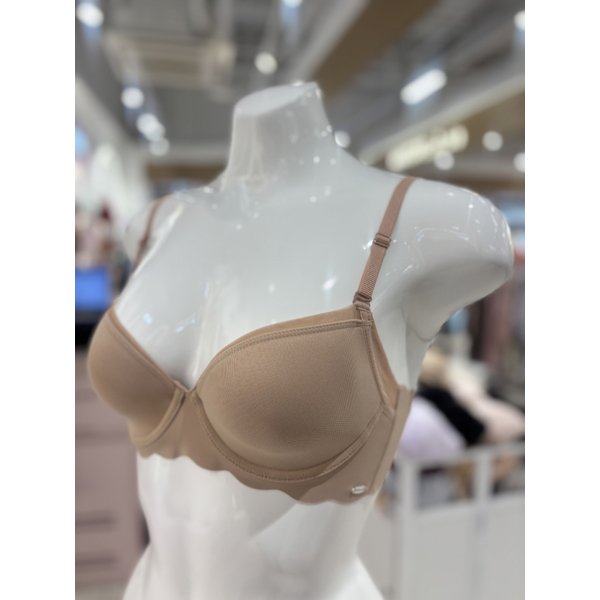 [여주점] 와코루 부유방커버 슬림 심플 몰드 물결 누디 브라[WBR2061A_D] OB