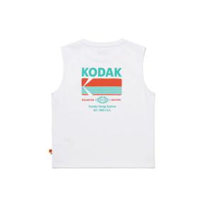 [공식]브리즈팝 에어로쿨 빅그래픽 슬리브리스 티셔츠 키즈 WHITE