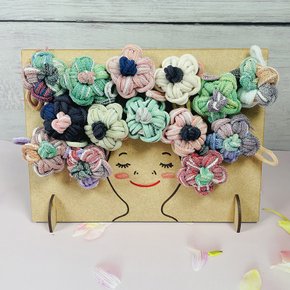 업싸이클링 양말목공예 꿈꾸는소녀 우드장식 액자 만들기