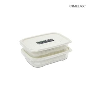씨밀렉스 킵업트레이 대용량저장 보관용기세트 (1.3Lx2개) 냉동보관용기