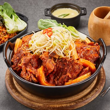  통뼈 분모자뼈찜 매운맛  1kg 2팩/총 4인분