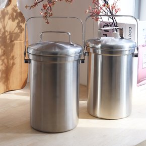 올 스텐304 벌레차단 음식물 냄새차단 완벽밀폐 음식물 쓰레기통 3L