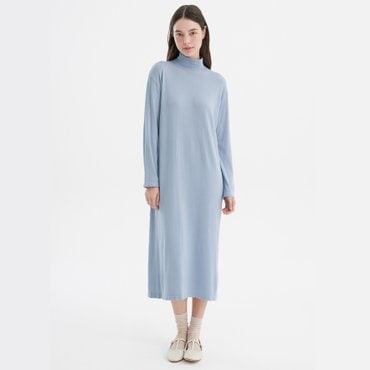 세컨스킨 최초가 69,000 사방스트레치 심리스 모달 모크넥 드레스 NEWSD1100