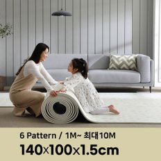 15T PVC 층간소음방지 롤매트 폭 140cm x 1m