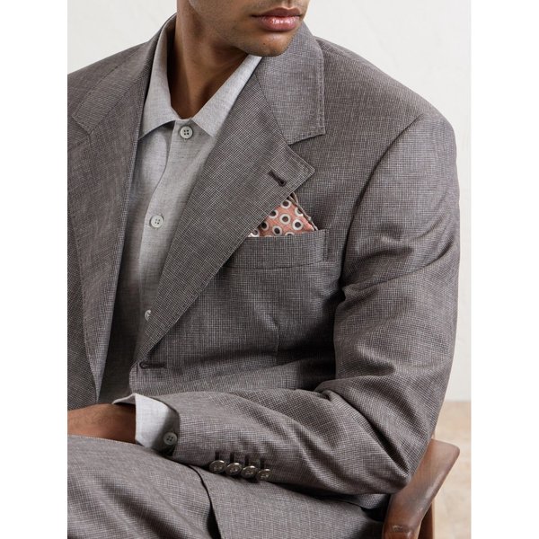 브루넬로쿠치넬리 폴카 도트 실크 포켓 스퀘어 46376663163013758