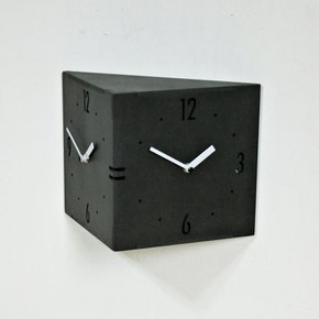 (ktk091)트윈벽시계(블랙)