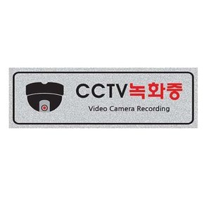 펄사인 CCTV녹화중/돔 5016 (250X80mm) 펄아크릴 (W28B614)